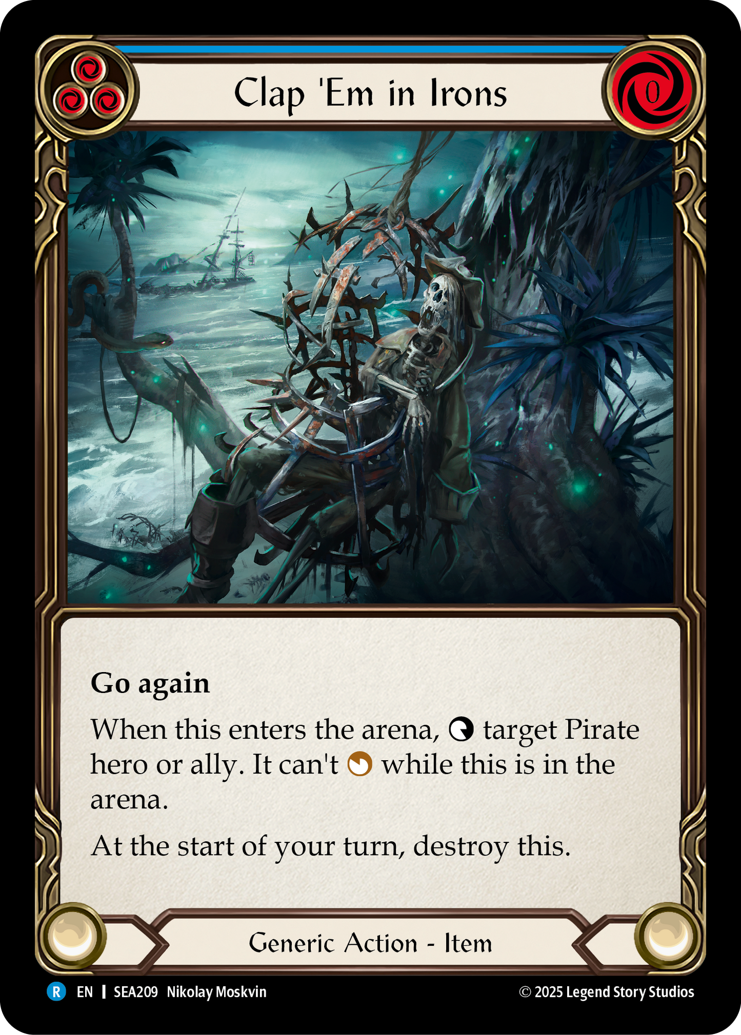 Clap 'Em in Irons (Blue) SEA209 (High Seas)