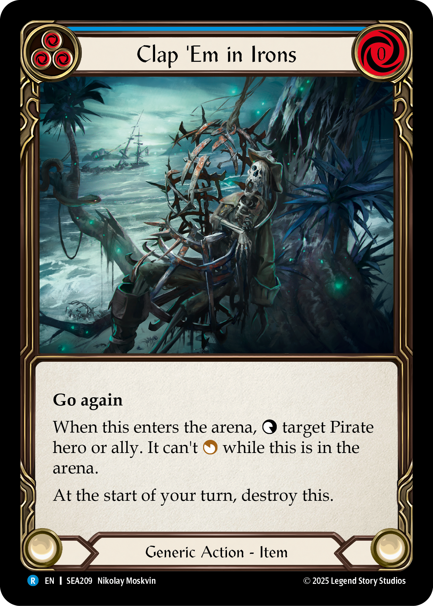 Clap 'Em in Irons (Blue) SEA209 (High Seas)