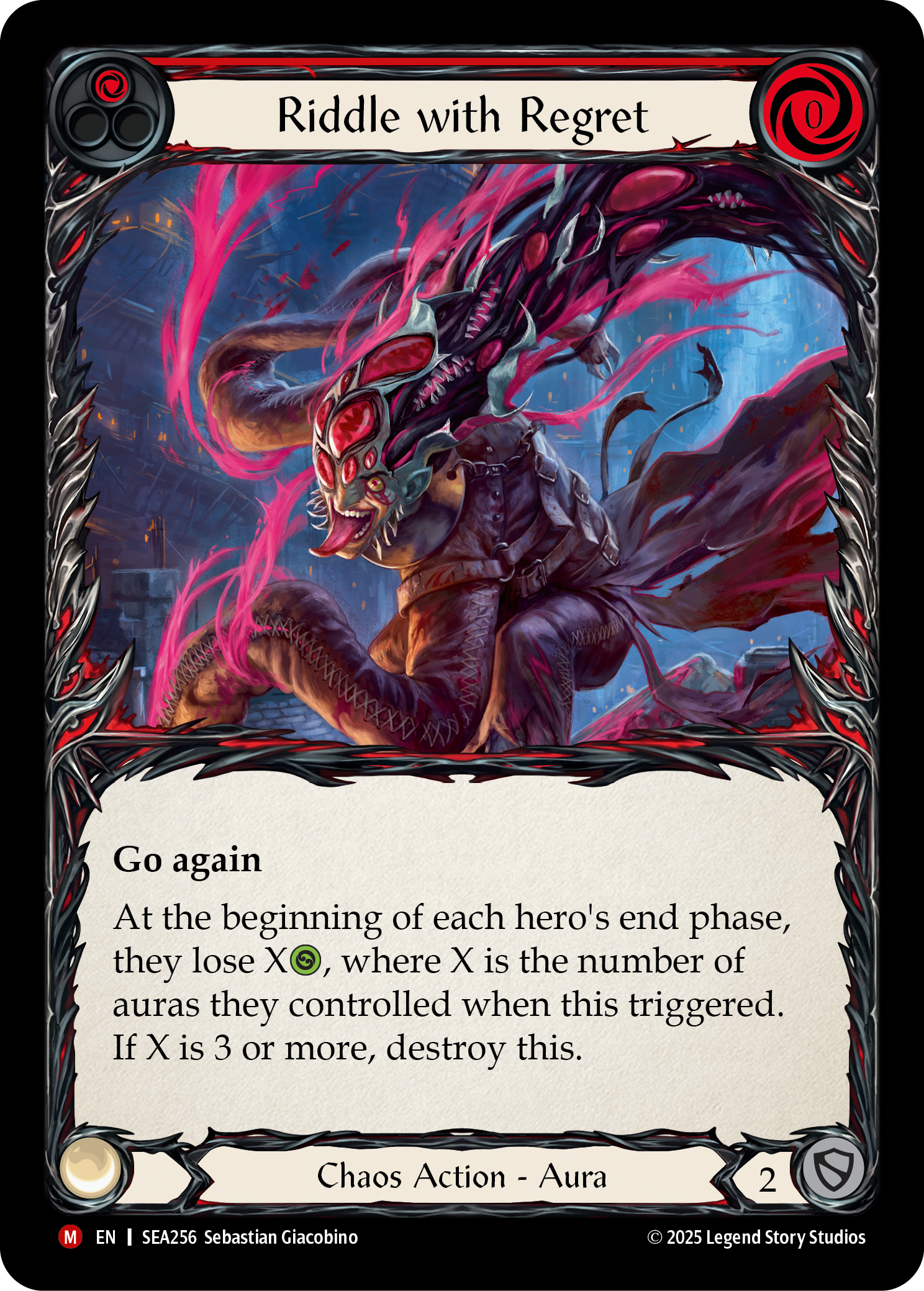 Riddle with Regret Rainbow Foil (Red) SEA256 (High Seas)
