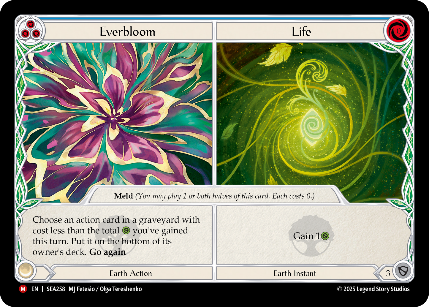 Everbloom // Life Rainbow Foil (Blue) SEA258 (High Seas)