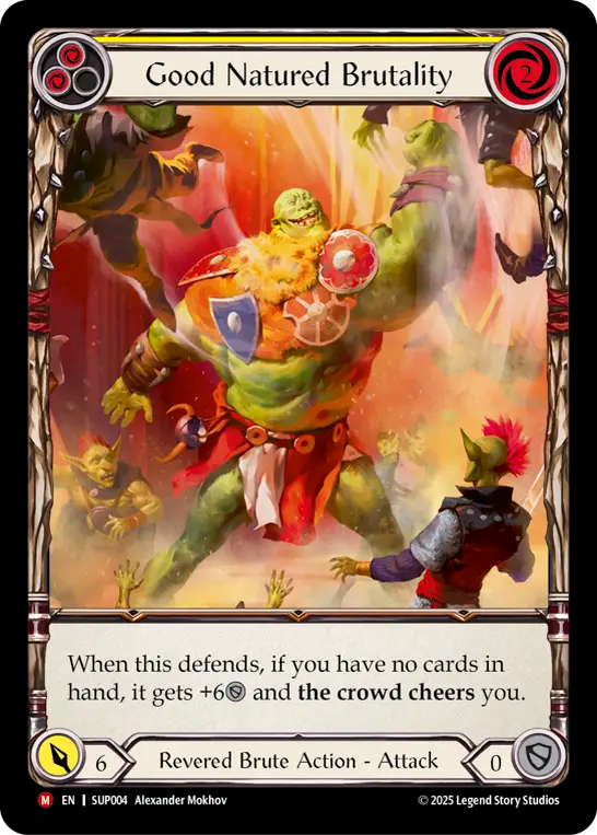 Good Natured BrutalityExtended Art Cold Foil  (Yellow) SUP004 (Super Slam)