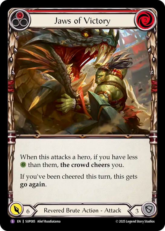 Jaws of Victory (Red) SUP005 (Super Slam)