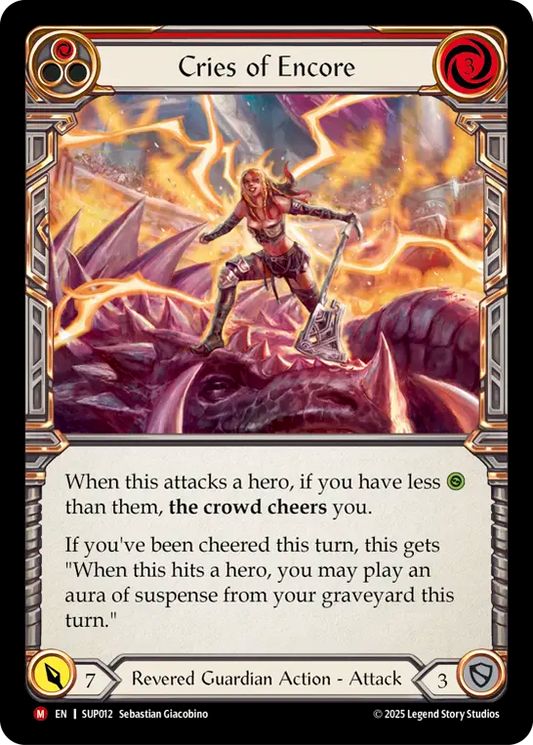 Cries of Encore (Red) SUP012 (Super Slam)