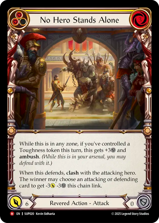 No Hero Stands Alone (Yellow) SUP020 (Super Slam)