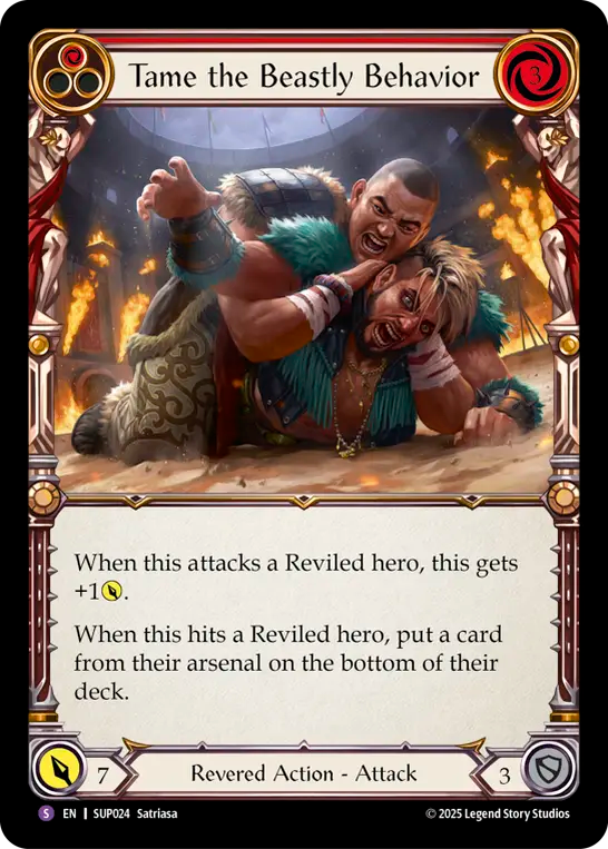 Tame the Beastly Behavior (Red) SUP024 (Super Slam)