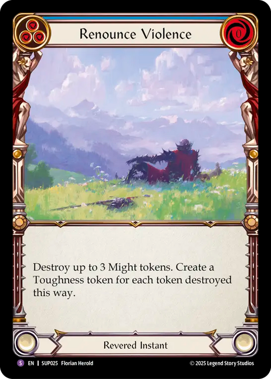 Renounce ViolenceRainbow Foil  (Blue) SUP025 (Super Slam)