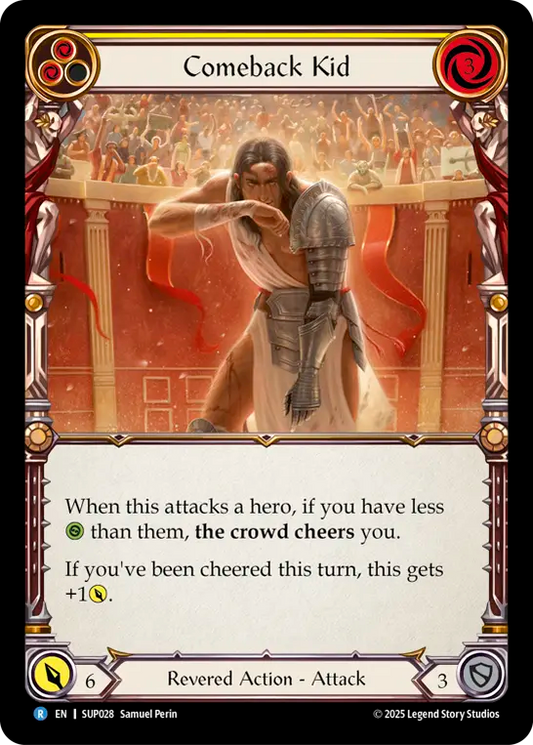 Comeback KidRainbow Foil  (Yellow) SUP028 (Super Slam)