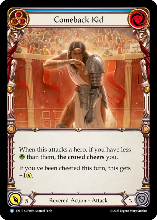 Comeback KidRainbow Foil  (Blue) SUP029 (Super Slam)