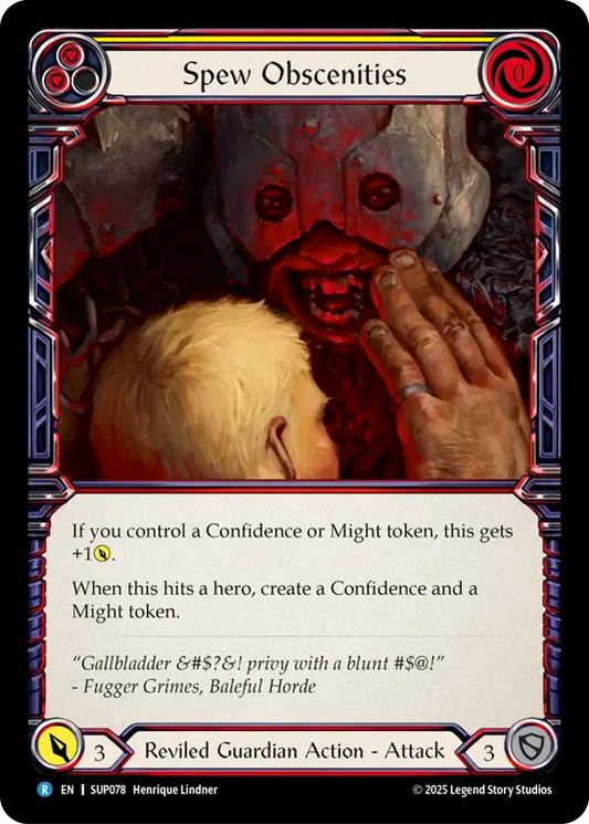 Spew ObscenitiesRainbow Foil  (Yellow) SUP078 (Super Slam)