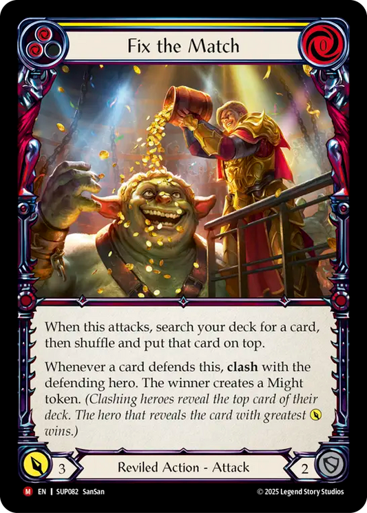 Fix the MatchRainbow Foil  (Yellow) SUP082 (Super Slam)