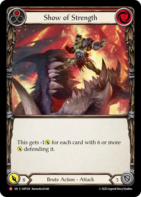 Show of Strength (Red) SUP128 (Super Slam)