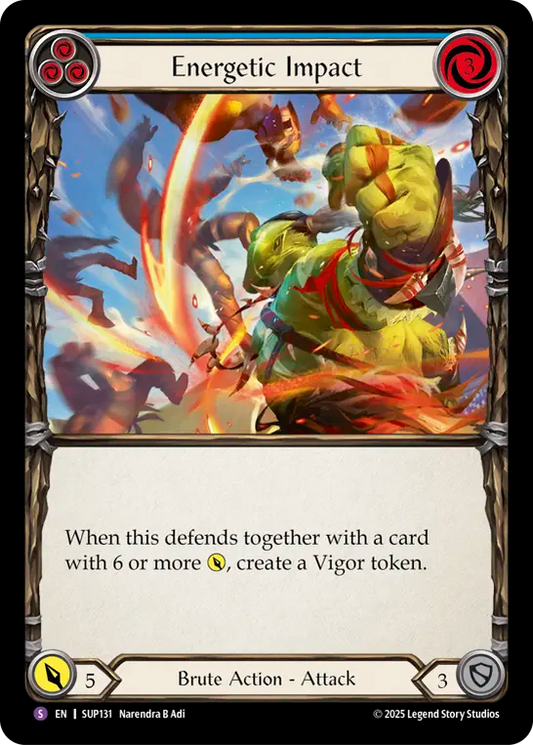 Energetic ImpactRainbow Foil  (Blue) SUP131 (Super Slam)