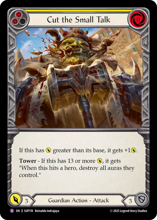 Cut the Small TalkRainbow Foil  (Yellow) SUP174 (Super Slam)