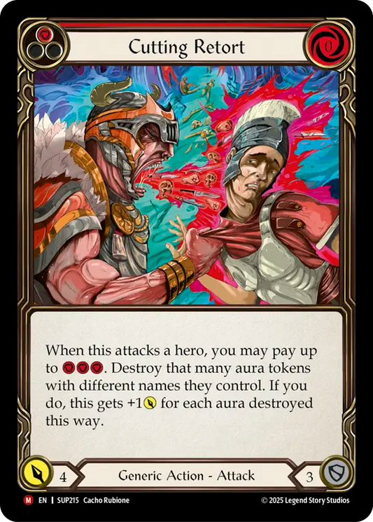 Cutting RetortRainbow Foil  (Red) SUP215 (Super Slam)