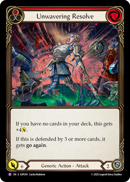 Unwavering Resolve (Red) SUP218 (Super Slam)