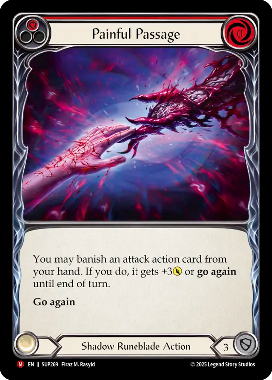 Painful Passage Rainbow Foil (Red) SUP269 (Super Slam)