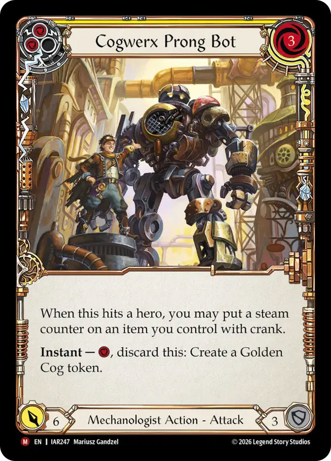 Cogwerx Prong Bot (Yellow) IAR247 (Usurp the Shadow Throne)
